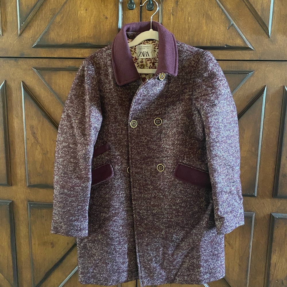 Zara girls pea coat size 10